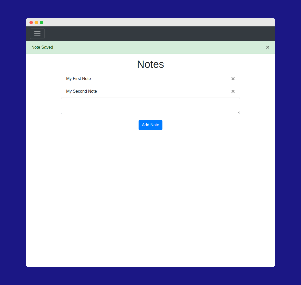 Python Notes App